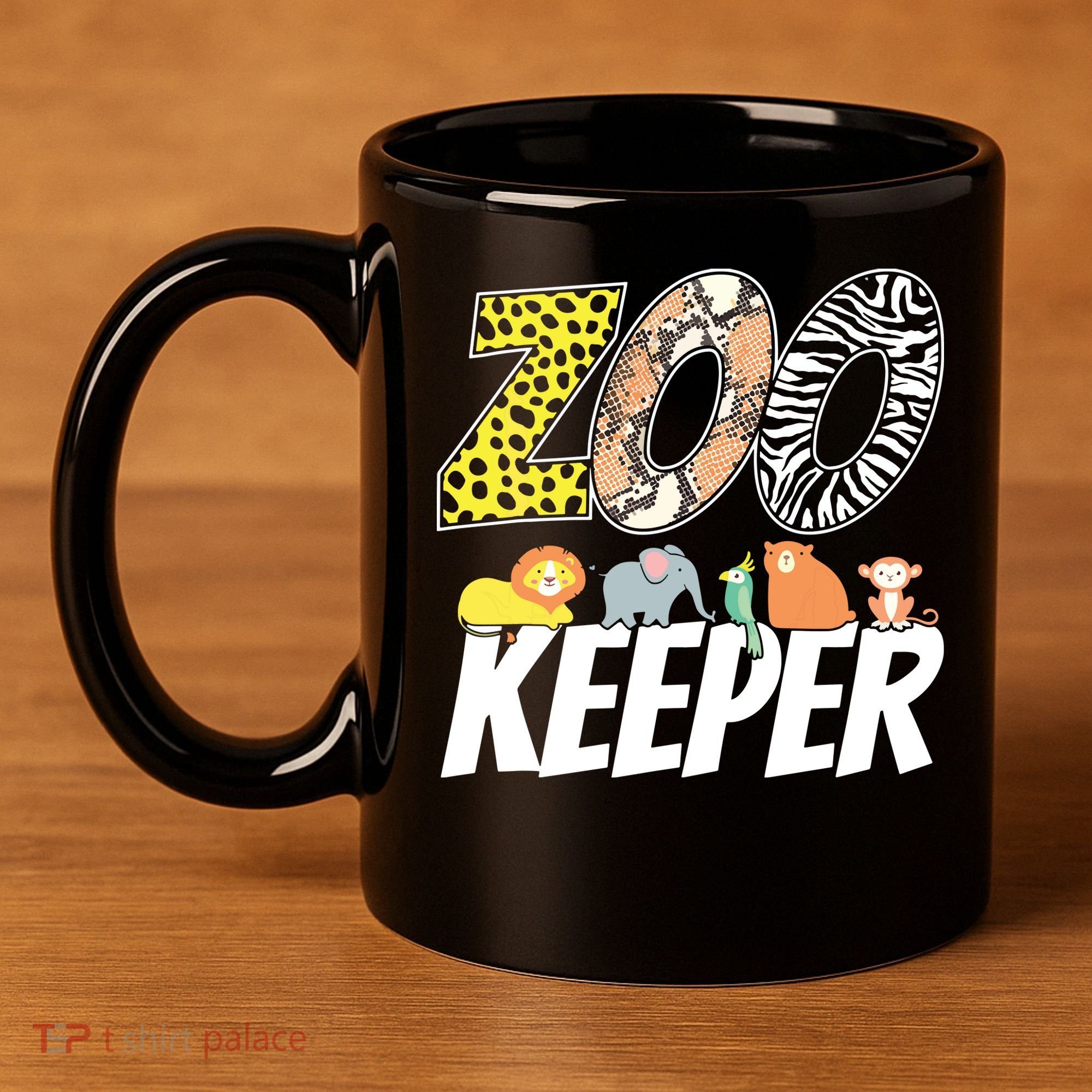 Zookeeper Costume African Savanna Zoo Keeper Animals Lover 11oz C Handle Ceramic Mug