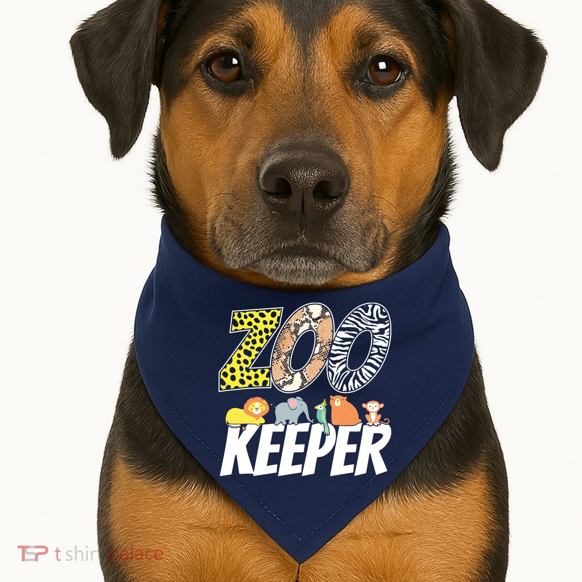 Zookeeper Costume African Savanna Zoo Keeper Animals Lover USA-Made Doggie Bandana