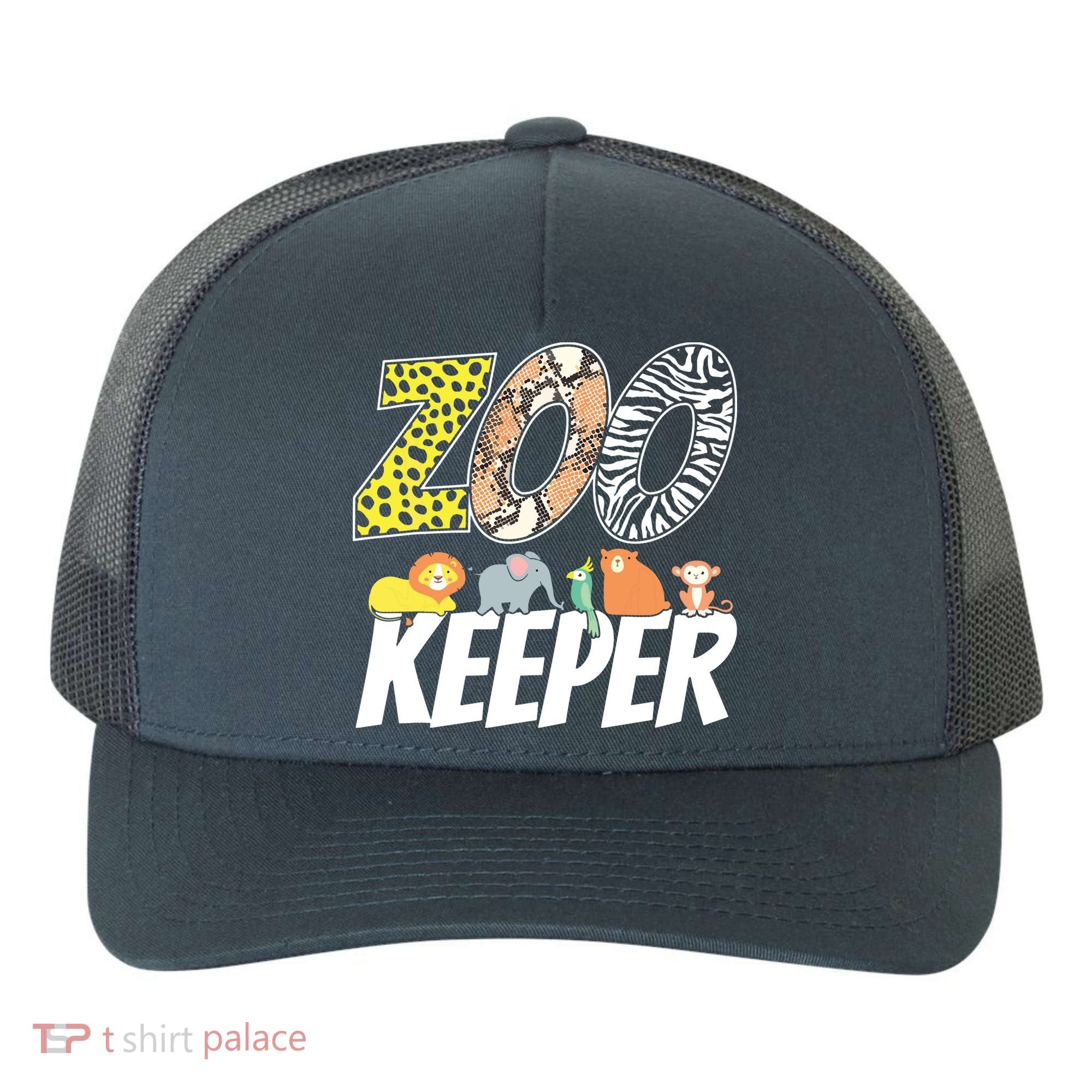 Zookeeper Costume African Savanna Zoo Keeper Animals Lover Yupoong Adult 5-Panel Trucker Hat