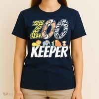 Zookeeper Costume African Savanna Zoo Keeper Animals Lover T-Shirt thumb 4