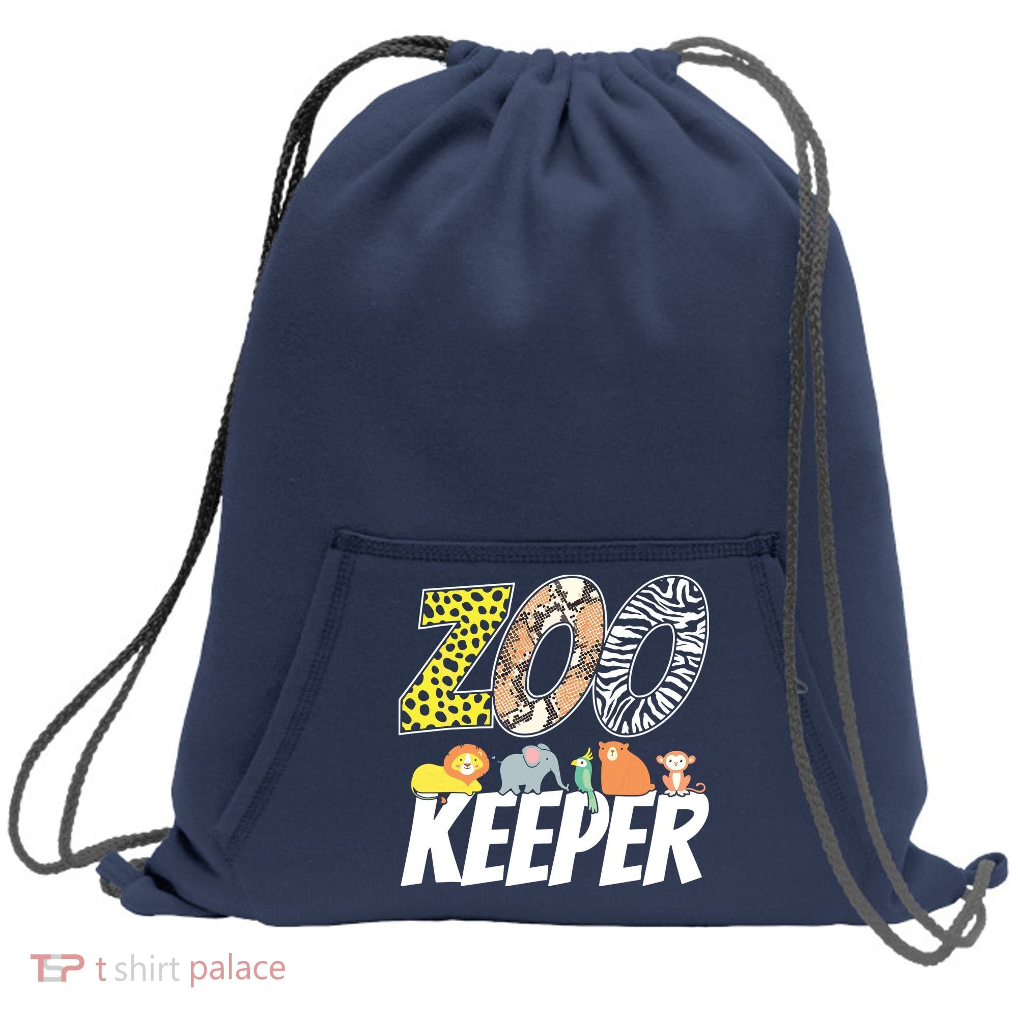 Zookeeper Costume African Savanna Zoo Keeper Animals Lover Sweatshirt Cinch Pack Bag