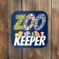 Zookeeper Costume African Savanna Zoo Keeper Animals Lover Coaster thumb 0