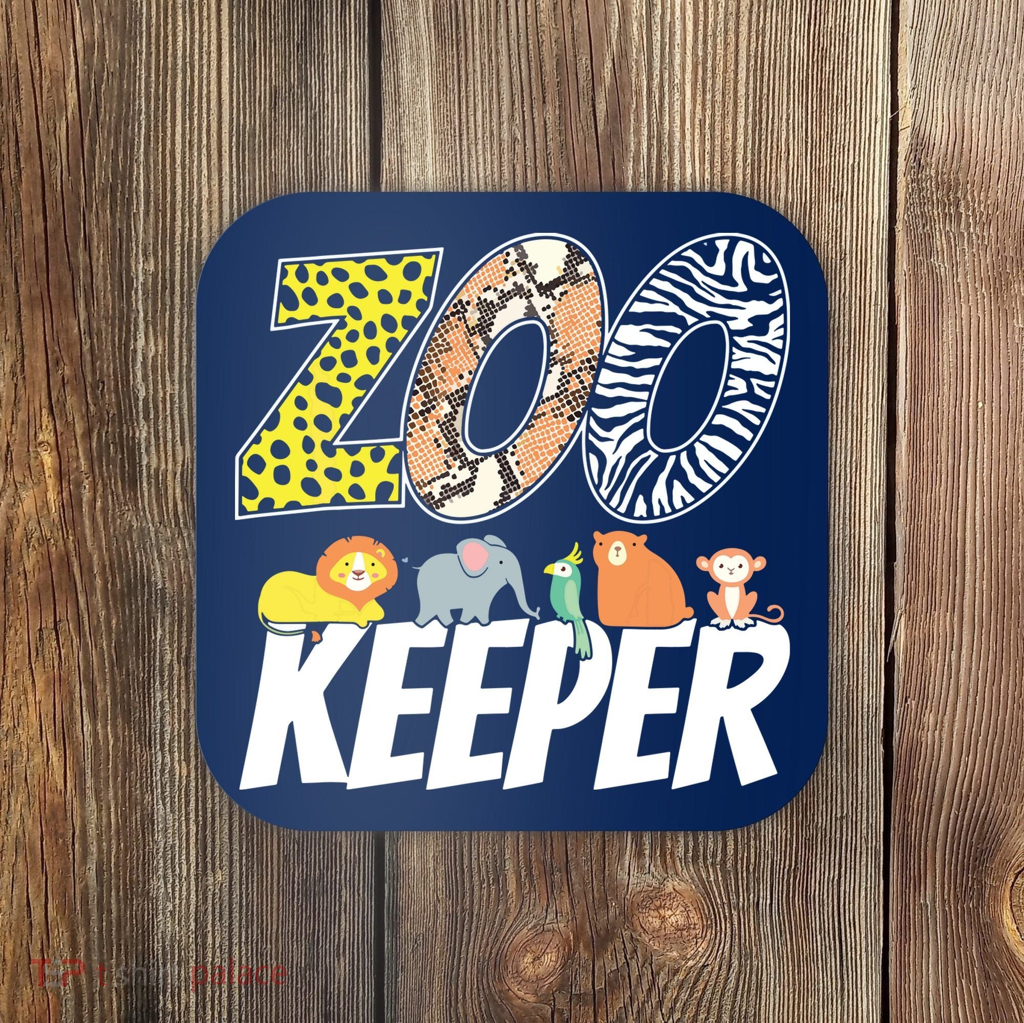 Zookeeper Costume African Savanna Zoo Keeper Animals Lover Coaster