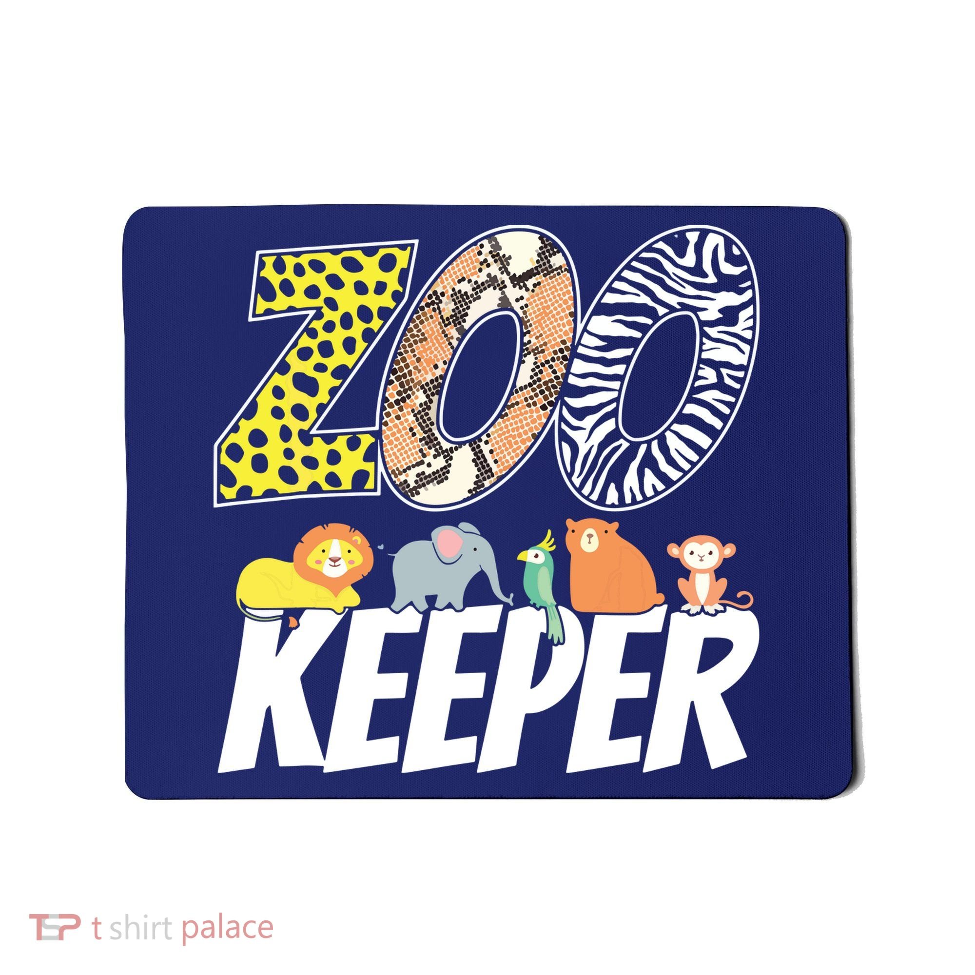 Zookeeper Costume African Savanna Zoo Keeper Animals Lover Mousepad