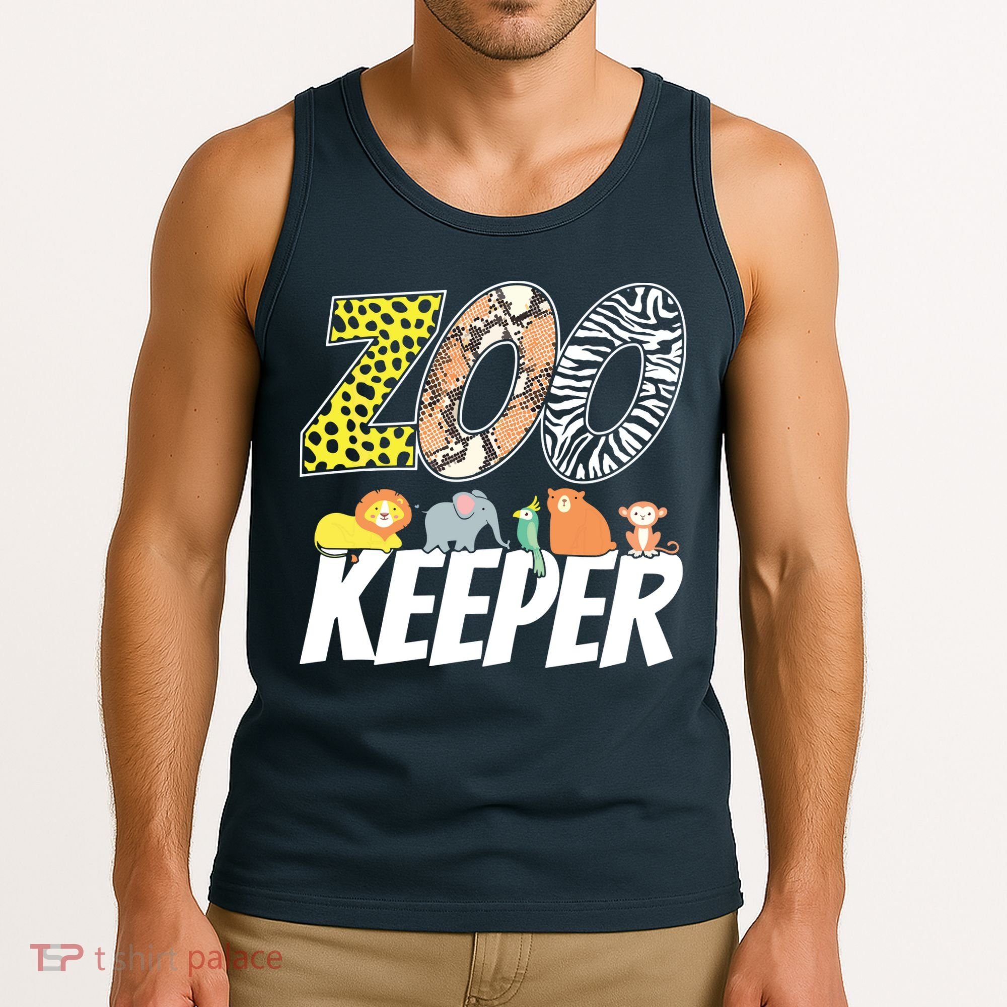 Zookeeper Costume African Savanna Zoo Keeper Animals Lover Tank Top