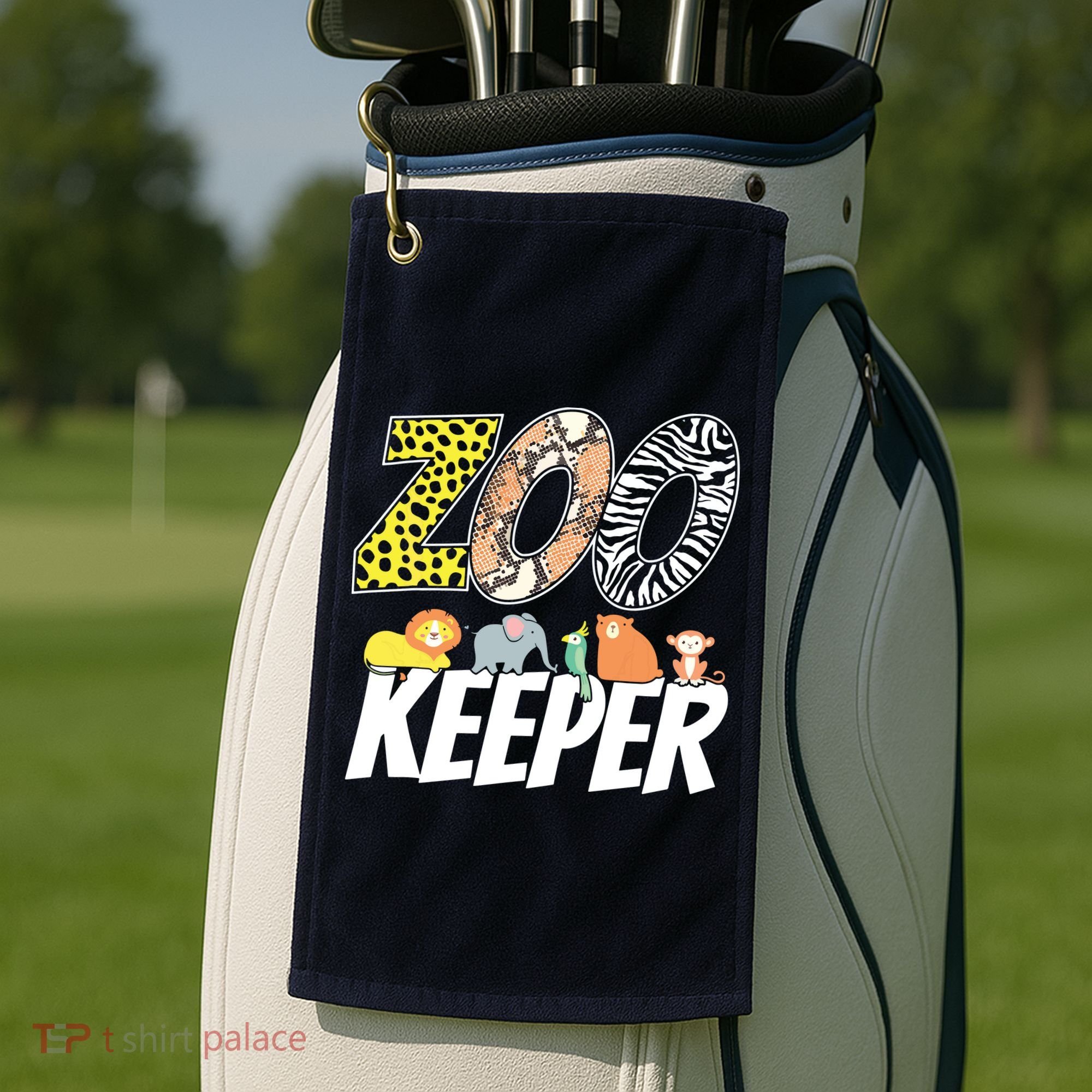 Zookeeper Costume African Savanna Zoo Keeper Animals Lover Golf Towel