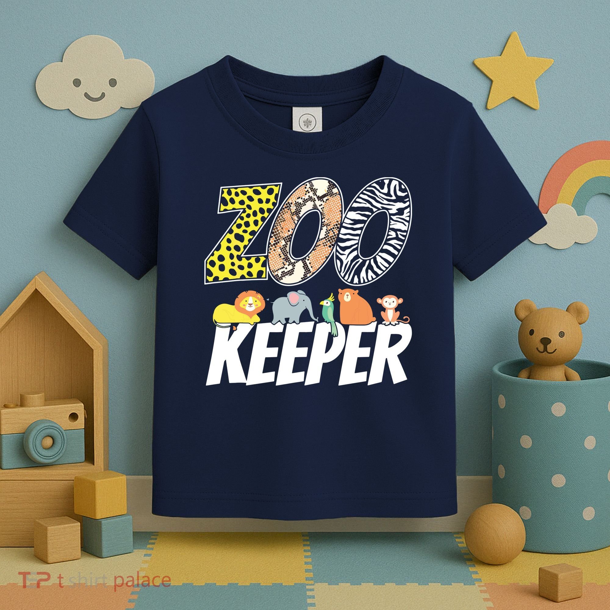 Zookeeper Costume African Savanna Zoo Keeper Animals Lover Toddler T-Shirt