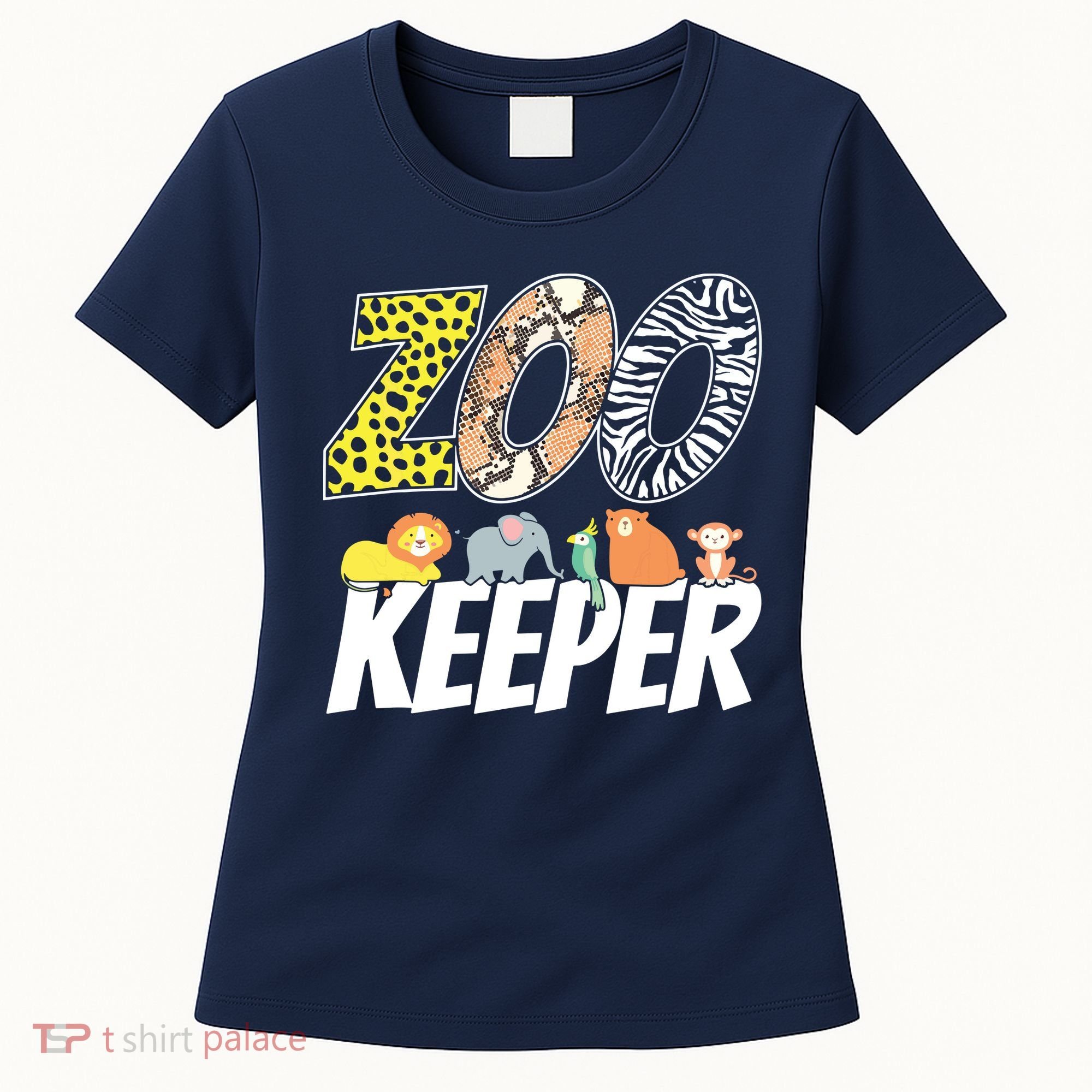 Zookeeper Costume African Savanna Zoo Keeper Animals Lover Women's T-Shirt
