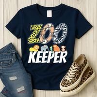 Zookeeper Costume African Savanna Zoo Keeper Animals Lover Women's T-Shirt thumb 3