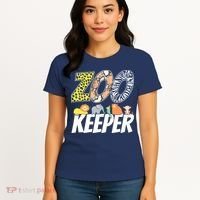 Zookeeper Costume African Savanna Zoo Keeper Animals Lover Women's T-Shirt thumb 4