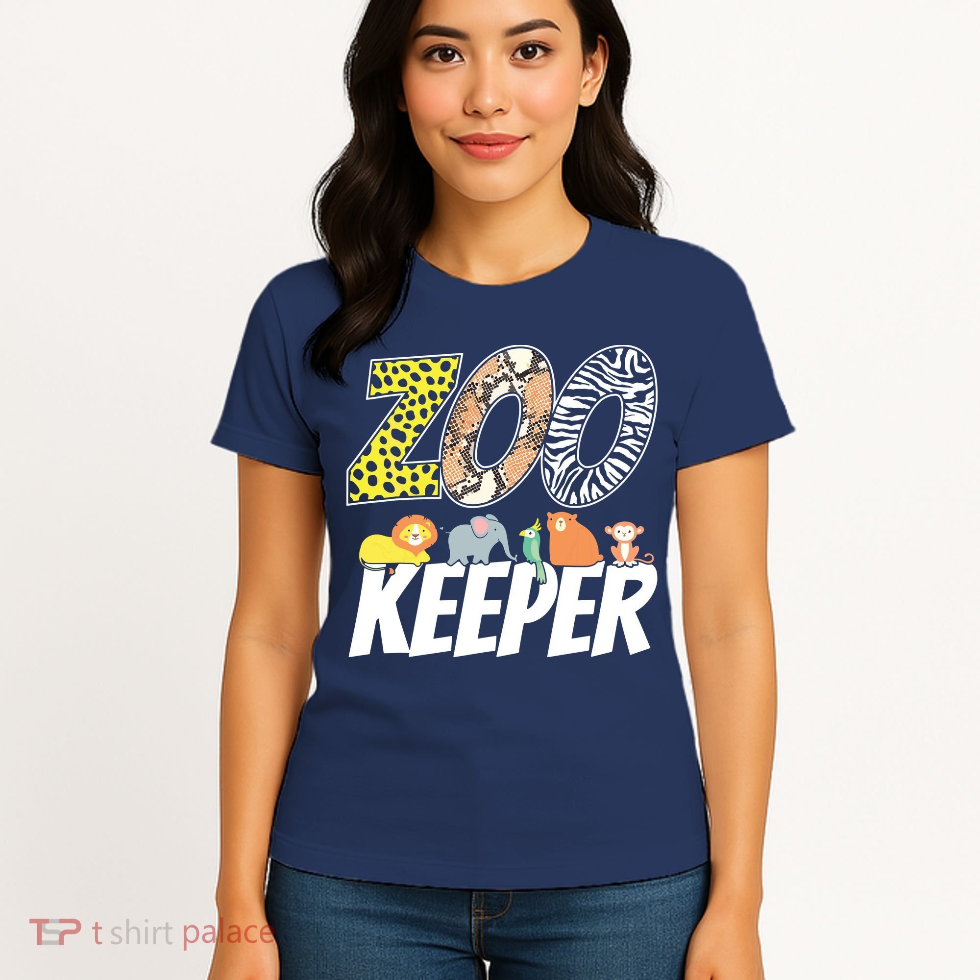 Zookeeper Costume African Savanna Zoo Keeper Animals Lover Women's T-Shirt