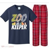 Zookeeper Costume African Savanna Zoo Keeper Animals Lover Kids Plaid Pajama Set thumb 0