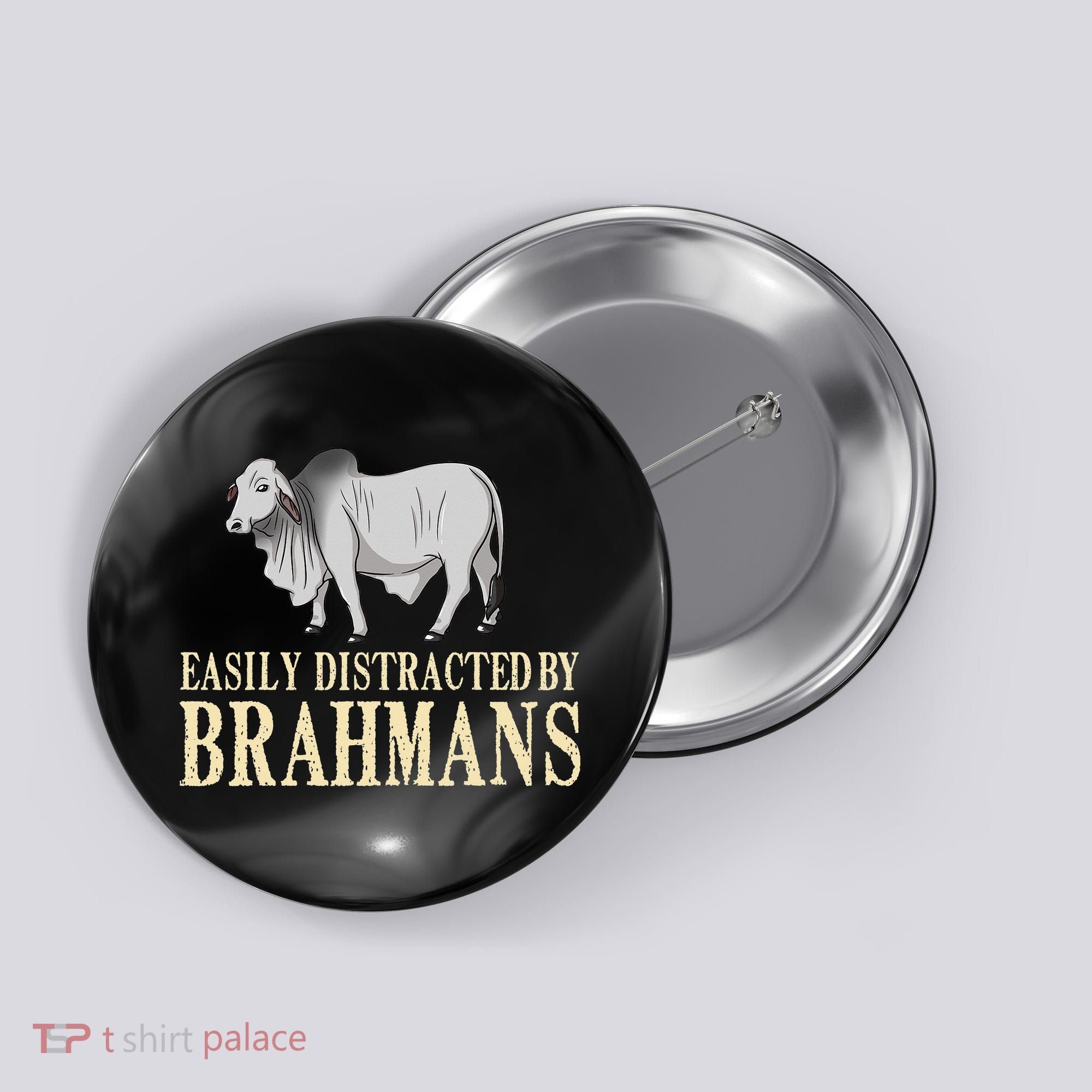 Zebu Cow Brahman Bull Cattle Mini Button