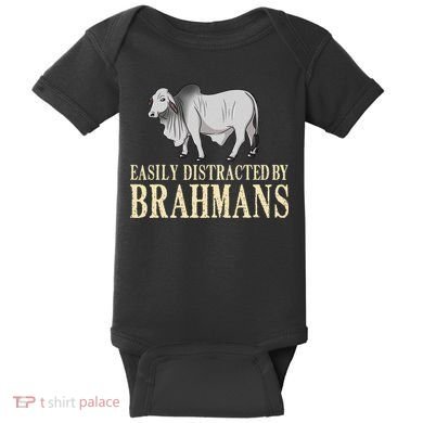 Zebu Cow Brahman Bull Cattle Mini Baby Bodysuit
