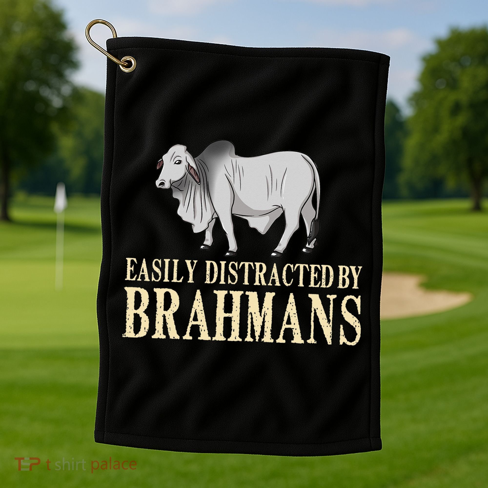 Zebu Cow Brahman Bull Cattle Mini Golf Towel