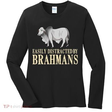 Zebu Cow Brahman Bull Cattle Mini Women's Long Sleeve Shirt