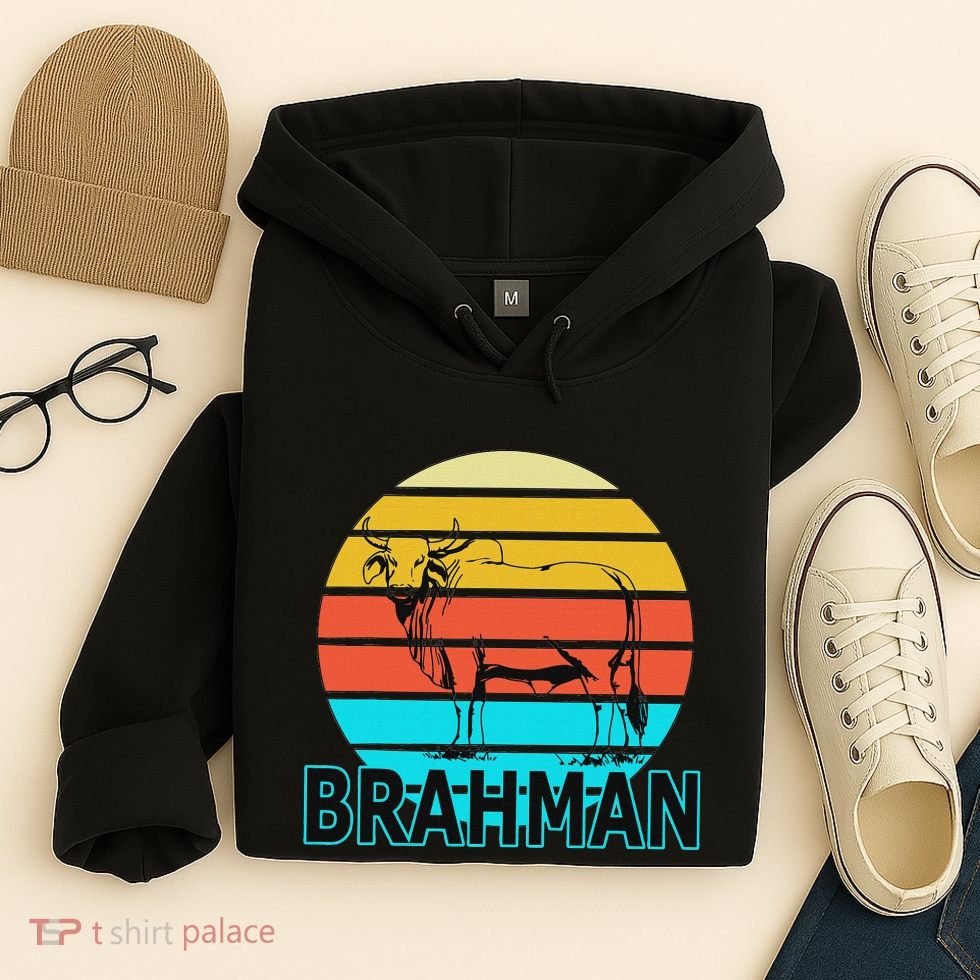 Zebu Cattle Brahma Bull Hump Dewlap Cow Indian Aurochs Hoodie
