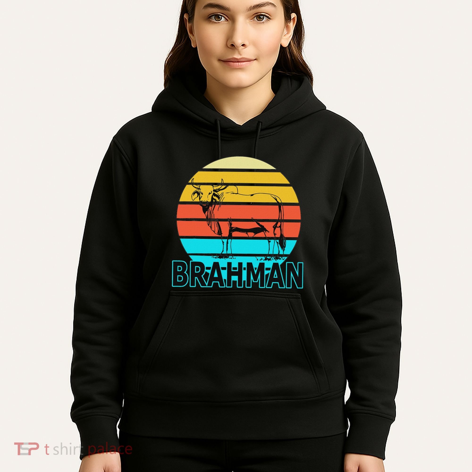 Zebu Cattle Brahma Bull Hump Dewlap Cow Indian Aurochs Hoodie