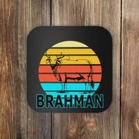 Zebu Cattle Brahma Bull Hump Dewlap Cow Indian Aurochs Coaster thumb 0