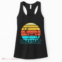 Zebu Cattle Brahma Bull Hump Dewlap Cow Indian Aurochs Women's Tank Top thumb 0