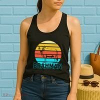 Zebu Cattle Brahma Bull Hump Dewlap Cow Indian Aurochs Women's Tank Top thumb 2