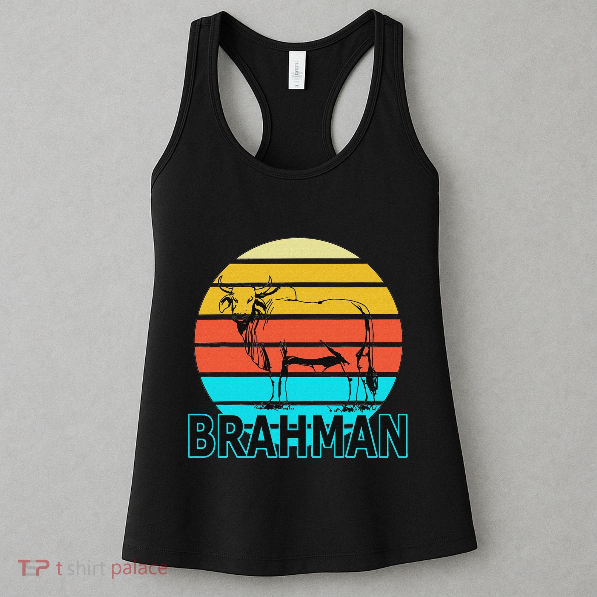 Zebu Cattle Brahma Bull Hump Dewlap Cow Indian Aurochs Women's Tank Top
