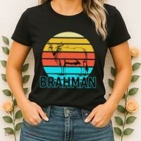 Zebu Cattle Brahma Bull Hump Dewlap Cow Indian Aurochs Women's T-Shirt thumb 2