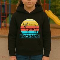 Zebu Cattle Brahma Bull Hump Dewlap Cow Indian Aurochs Kids Hoodie thumb 3