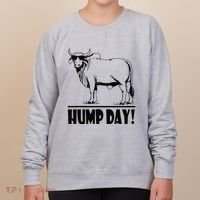 Zebu Cattle Brahma Bulls Funny Hump Day Meme Bovine Meat Women's Sweatshirt thumb 0