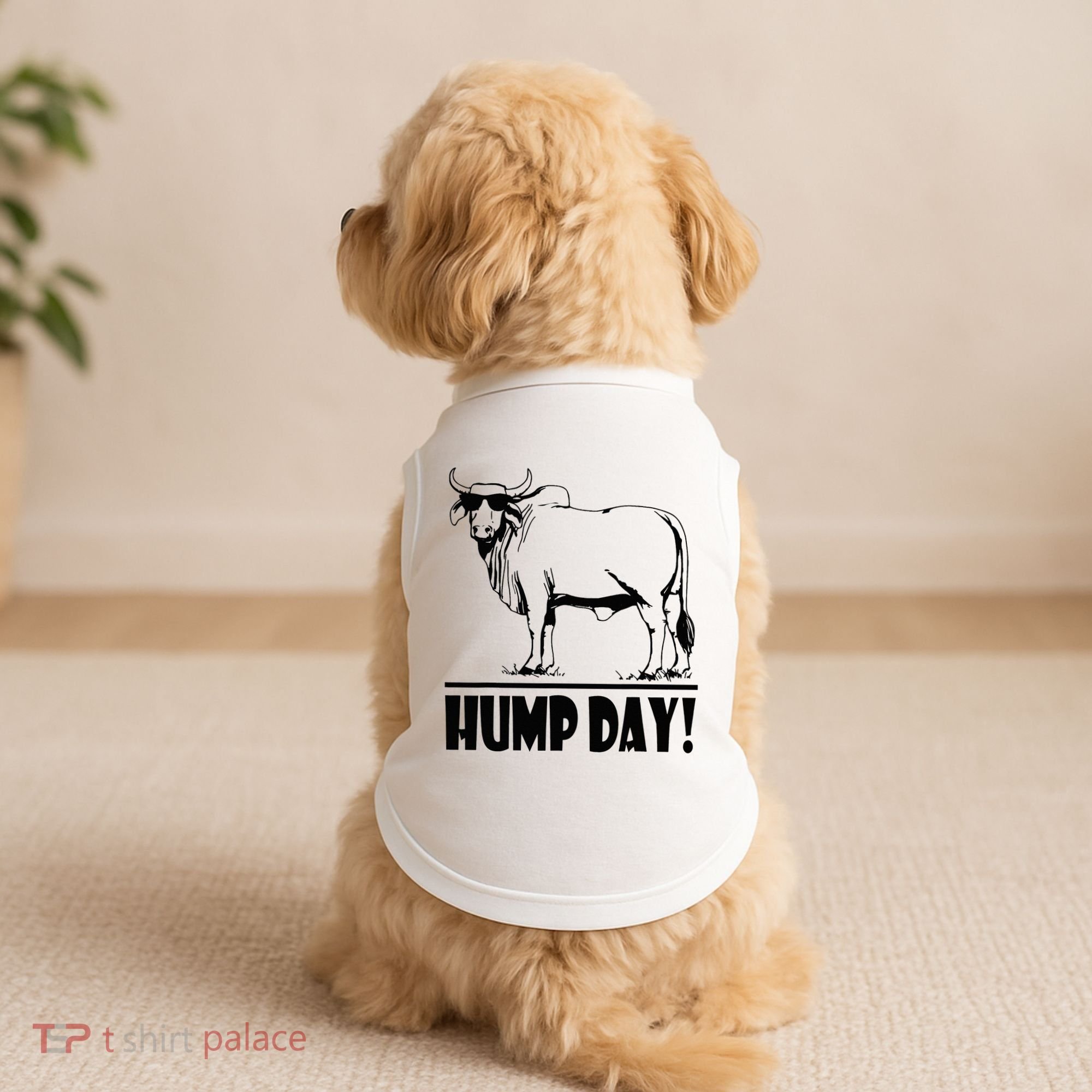 Zebu Cattle Brahma Bulls Funny Hump Day Meme Bovine Meat Doggie Tank