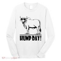 Zebu Cattle Brahma Bulls Funny Hump Day Meme Bovine Meat Long Sleeve Shirt thumb 0
