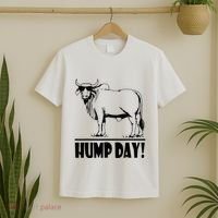 Zebu Cattle Brahma Bulls Funny Hump Day Meme Bovine Meat T-Shirt thumb 2