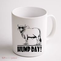 Zebu Cattle Brahma Bulls Funny Hump Day Meme Bovine Meat Coffee Mug thumb 1