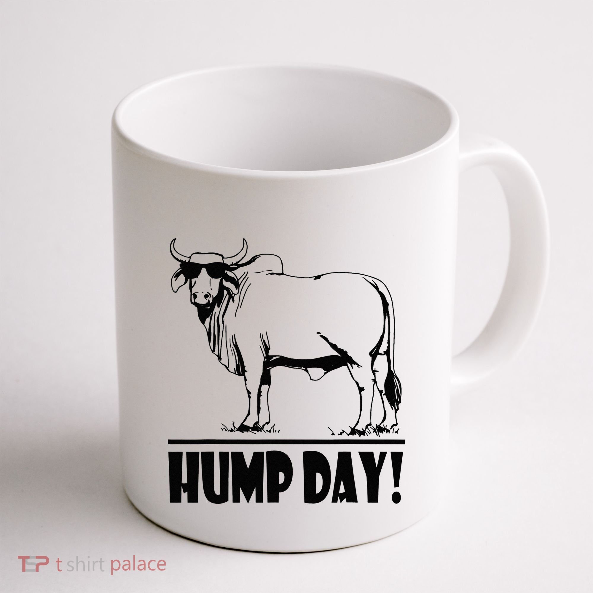 Zebu Cattle Brahma Bulls Funny Hump Day Meme Bovine Meat Coffee Mug