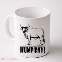 Zebu Cattle Brahma Bulls Funny Hump Day Meme Bovine Meat Coffee Mug thumb 0