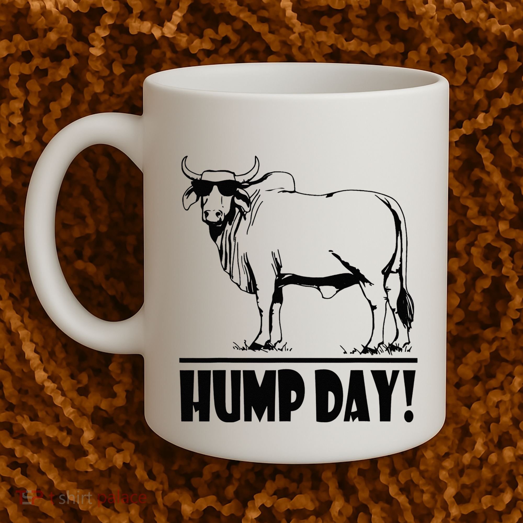 Zebu Cattle Brahma Bulls Funny Hump Day Meme Bovine Meat Coffee Mug