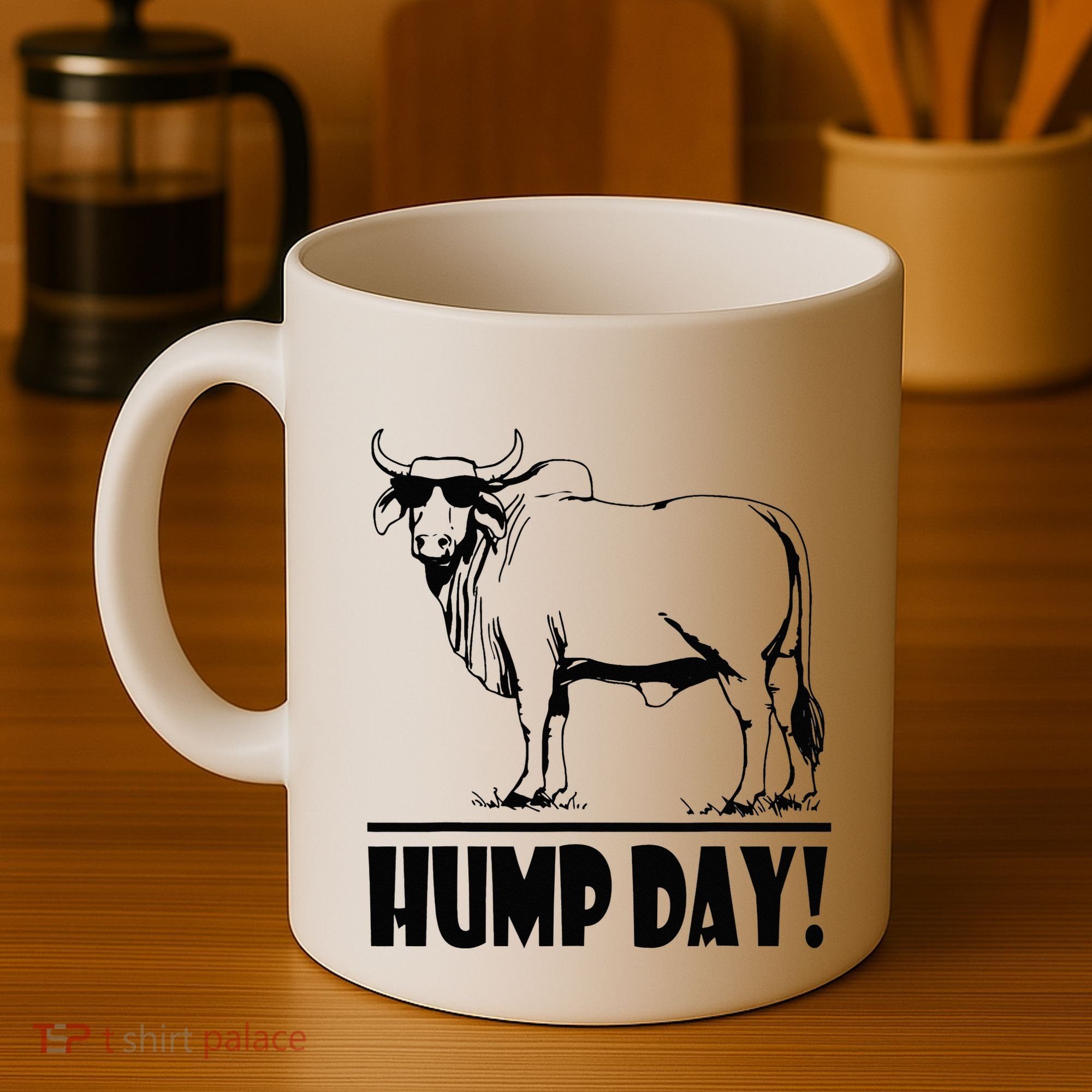 Zebu Cattle Brahma Bulls Funny Hump Day Meme Bovine Meat Coffee Mug