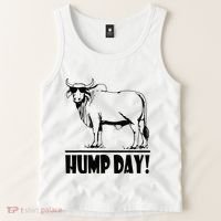 Zebu Cattle Brahma Bulls Funny Hump Day Meme Bovine Meat Tank Top thumb 2
