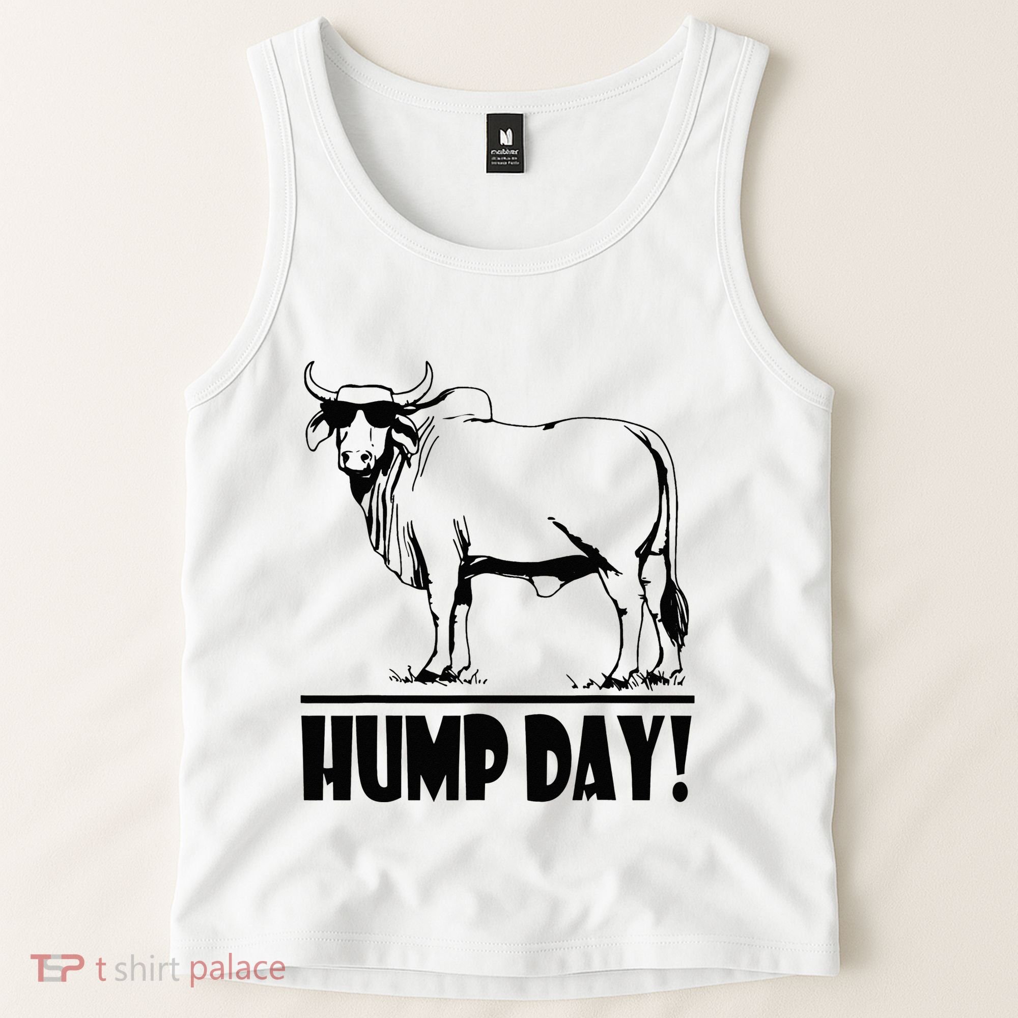 Zebu Cattle Brahma Bulls Funny Hump Day Meme Bovine Meat Tank Top