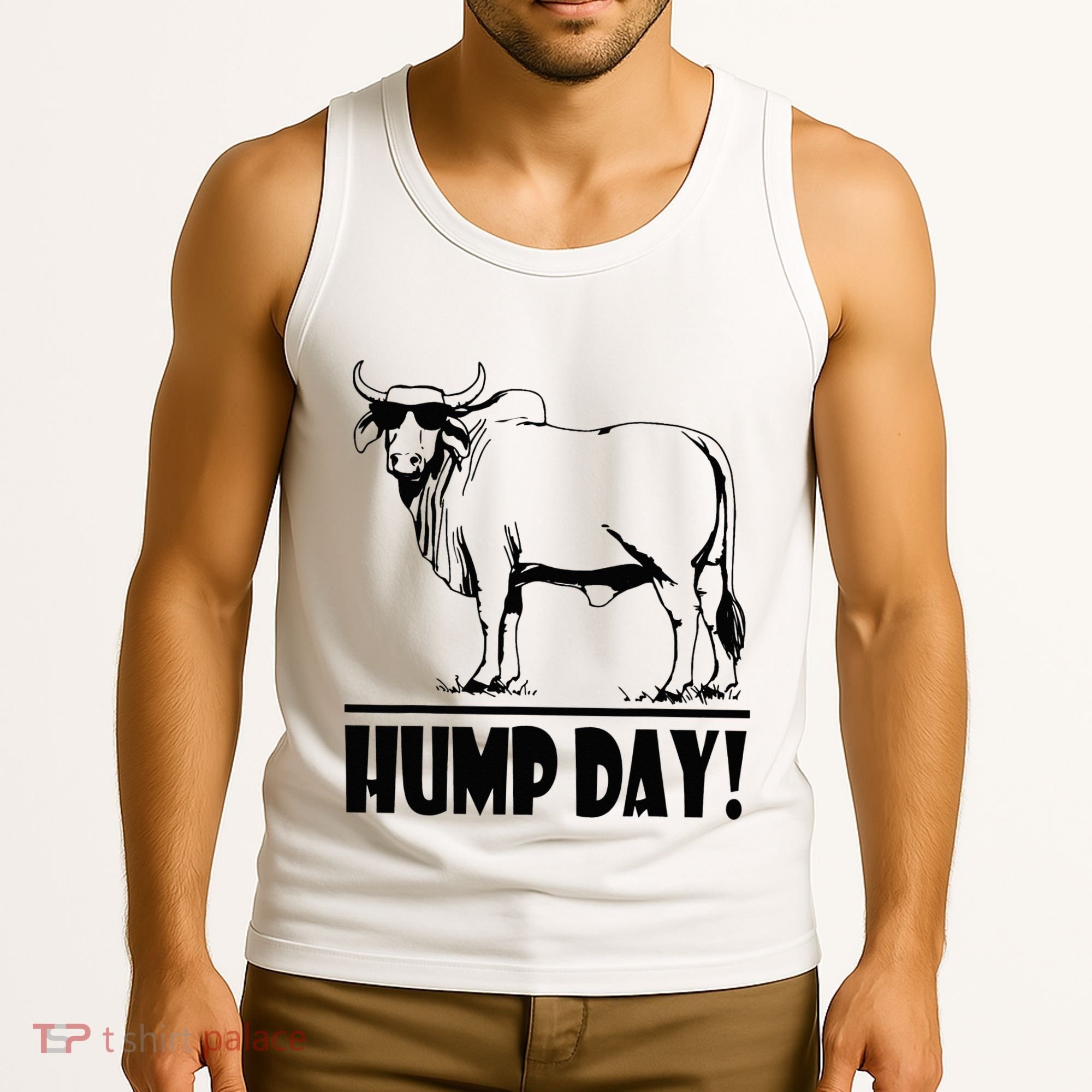 Zebu Cattle Brahma Bulls Funny Hump Day Meme Bovine Meat Tank Top