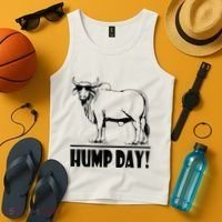 Zebu Cattle Brahma Bulls Funny Hump Day Meme Bovine Meat Tank Top thumb 4