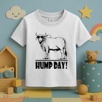 Zebu Cattle Brahma Bulls Funny Hump Day Meme Bovine Meat Toddler T-Shirt thumb 3