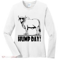 Zebu Cattle Brahma Bulls Funny Hump Day Meme Bovine Meat Women's Long Sleeve Shirt thumb 0