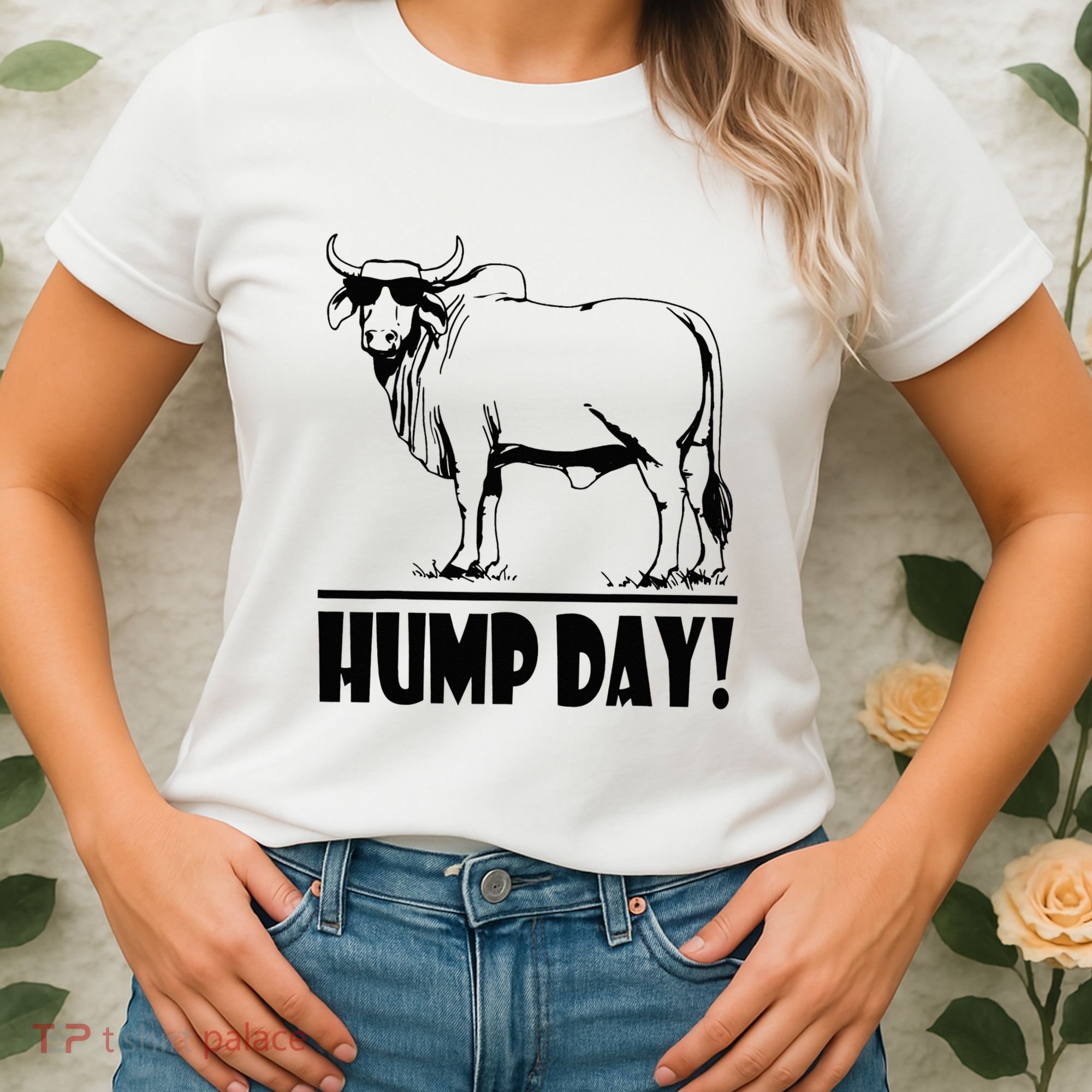 Zebu Cattle Brahma Bulls Funny Hump Day Meme Bovine Meat Women's T-Shirt