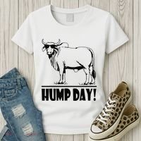 Zebu Cattle Brahma Bulls Funny Hump Day Meme Bovine Meat Women's T-Shirt thumb 3