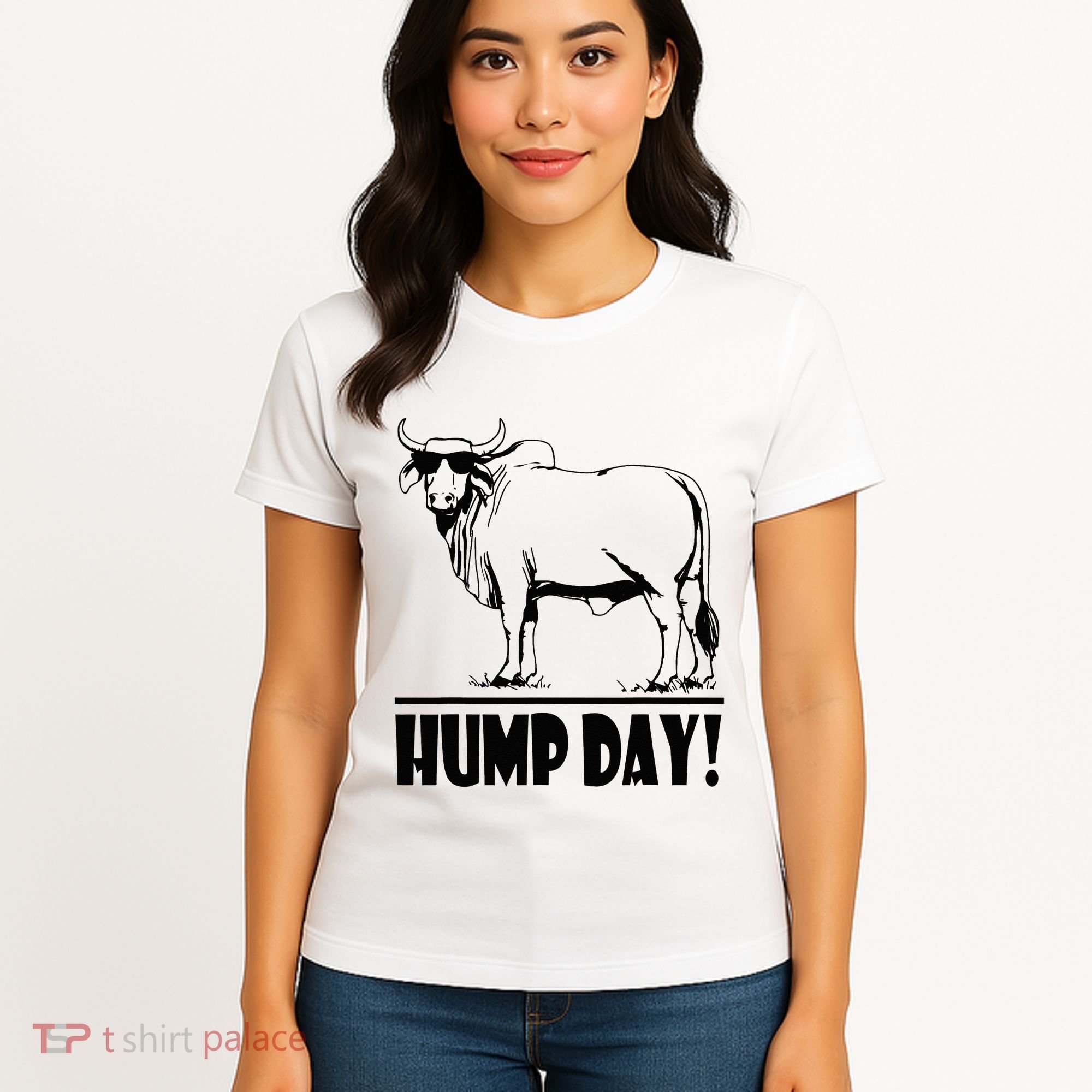 Zebu Cattle Brahma Bulls Funny Hump Day Meme Bovine Meat Women's T-Shirt