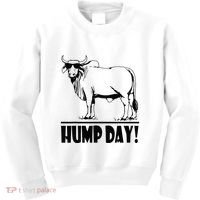 Zebu Cattle Brahma Bulls Funny Hump Day Meme Bovine Meat Kids Sweatshirt thumb 0
