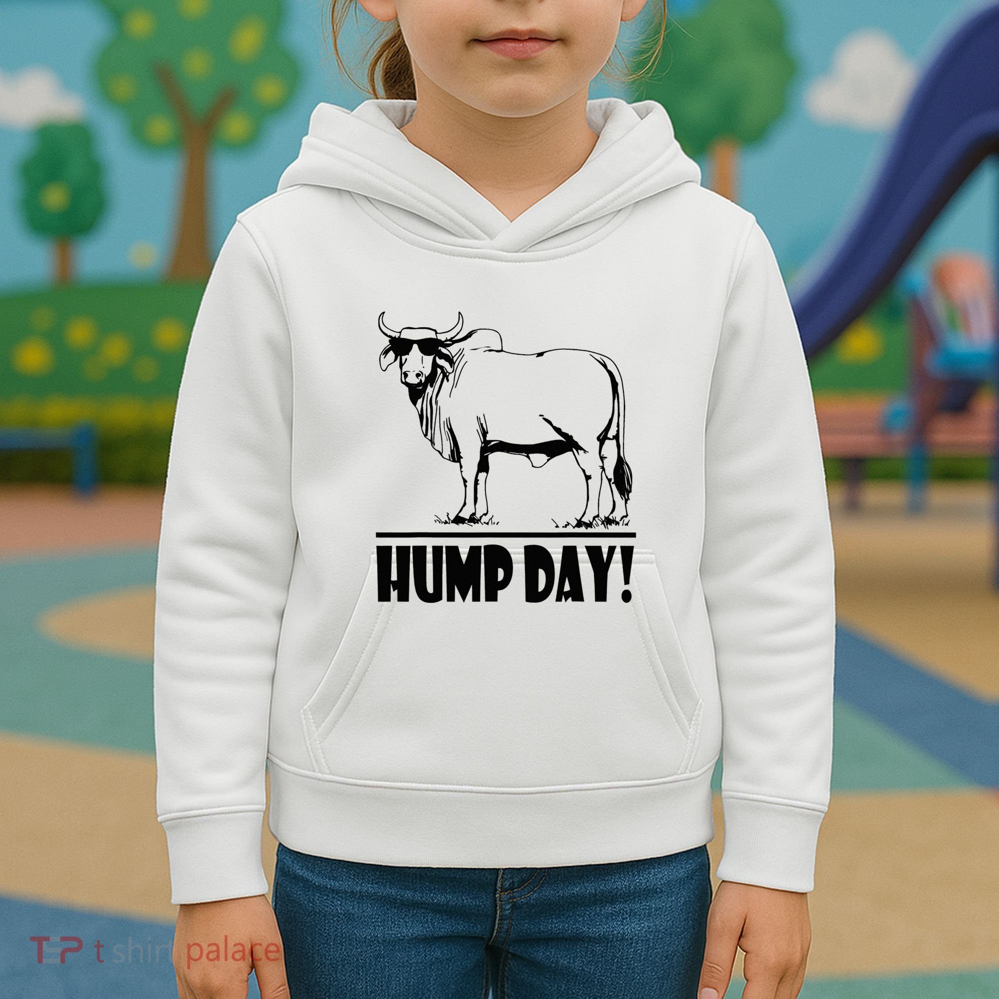 Zebu Cattle Brahma Bulls Funny Hump Day Meme Bovine Meat Kids Hoodie
