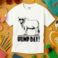 Zebu Cattle Brahma Bulls Funny Hump Day Meme Bovine Meat Kids T-Shirt thumb 3