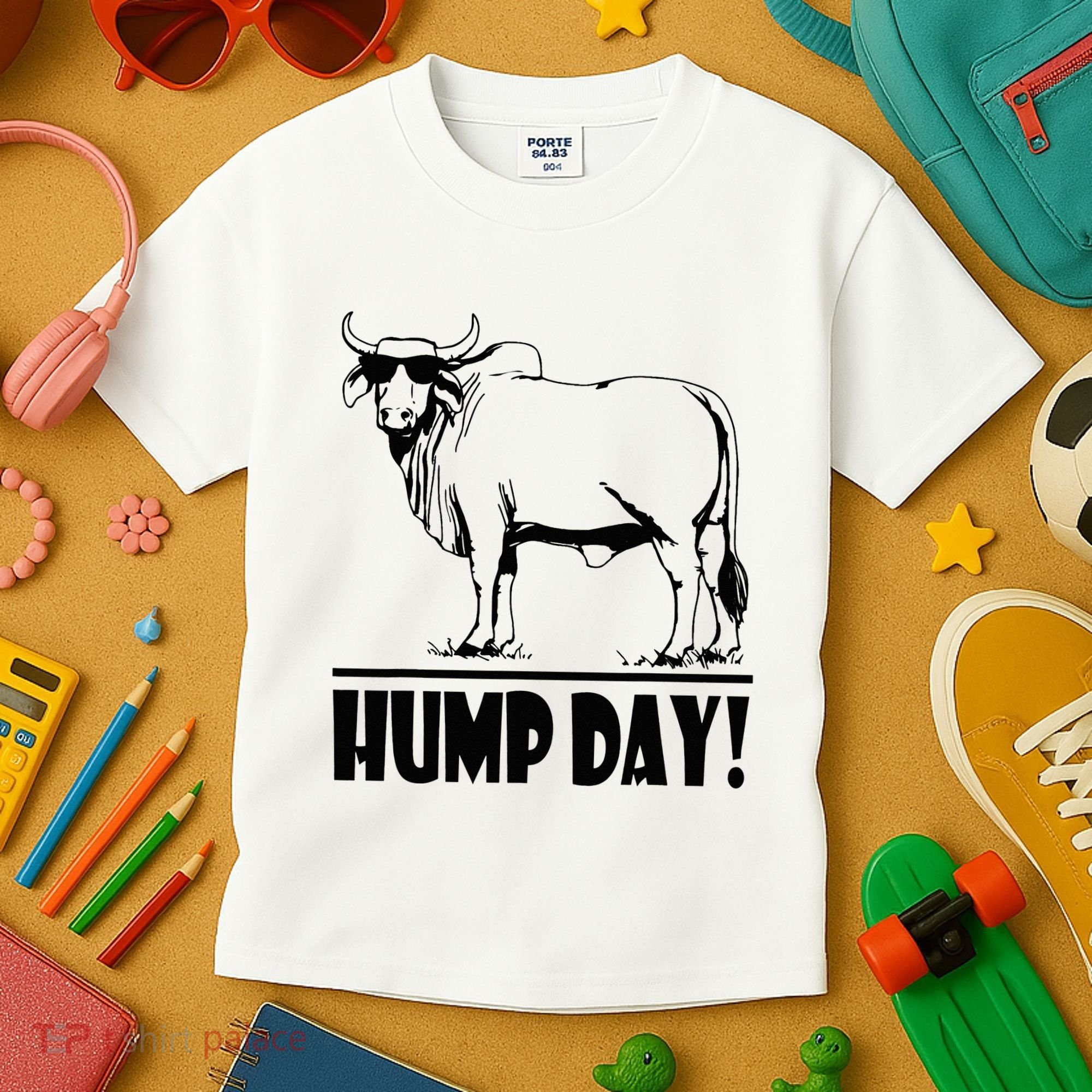 Zebu Cattle Brahma Bulls Funny Hump Day Meme Bovine Meat Kids T-Shirt